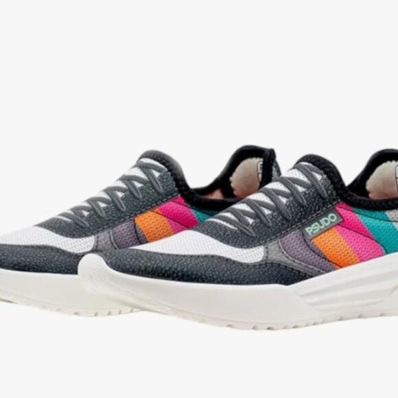 Psudo Slip on Multi Blue size 11 - Picture 4 of 4